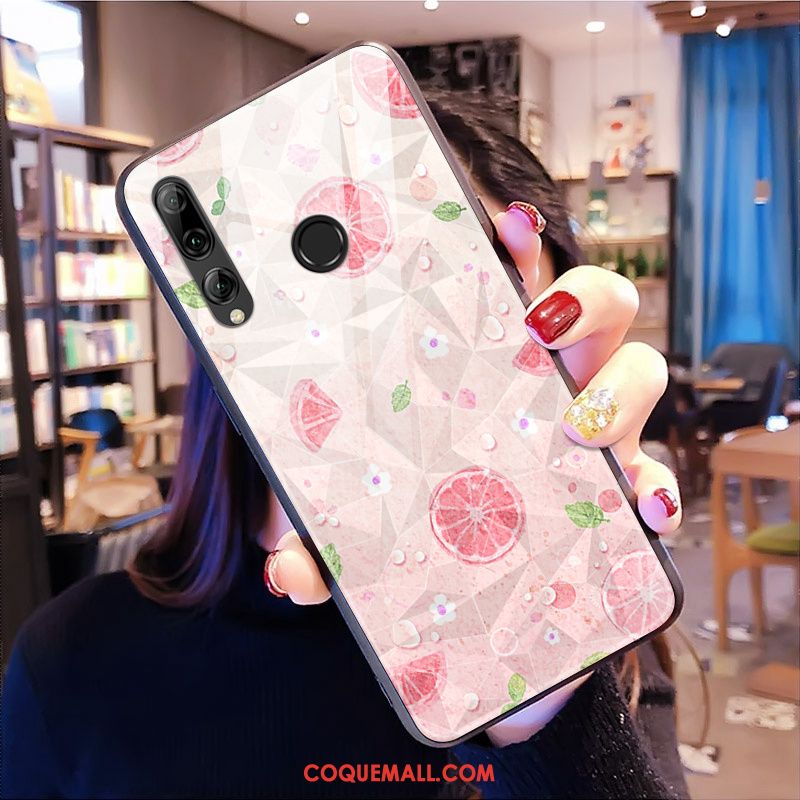 Étui Huawei P Smart+ 2019 Silicone Marque De Tendance Modèle Fleurie, Coque Huawei P Smart+ 2019 Téléphone Portable Jaune