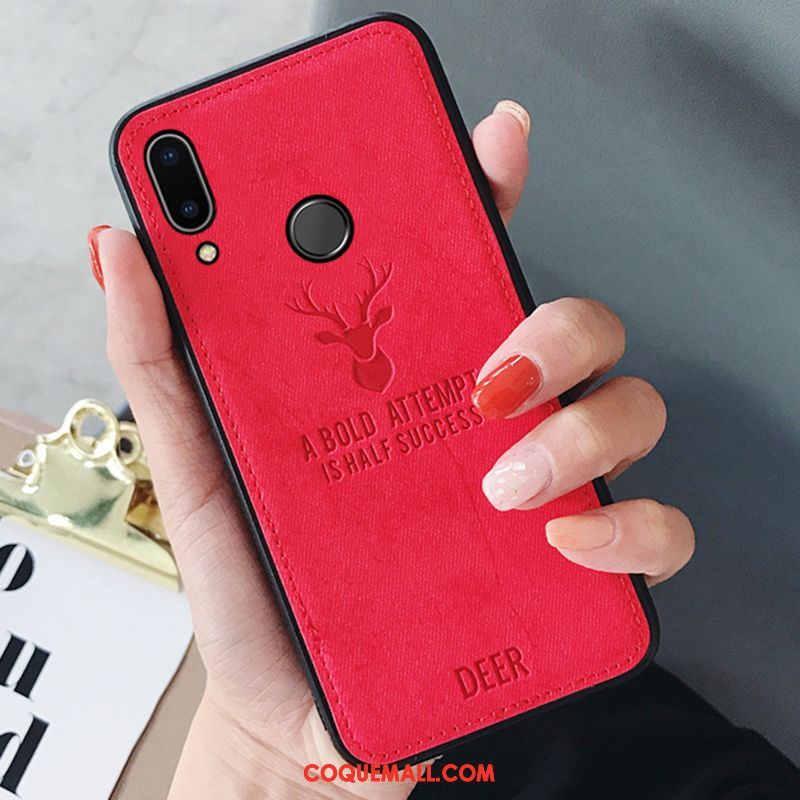 Étui Huawei P Smart 2019 Simple Créatif Rose, Coque Huawei P Smart 2019 Incassable Protection