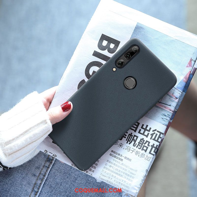Étui Huawei P Smart+ 2019 Simple Téléphone Portable Couleur Unie, Coque Huawei P Smart+ 2019 Gris Difficile