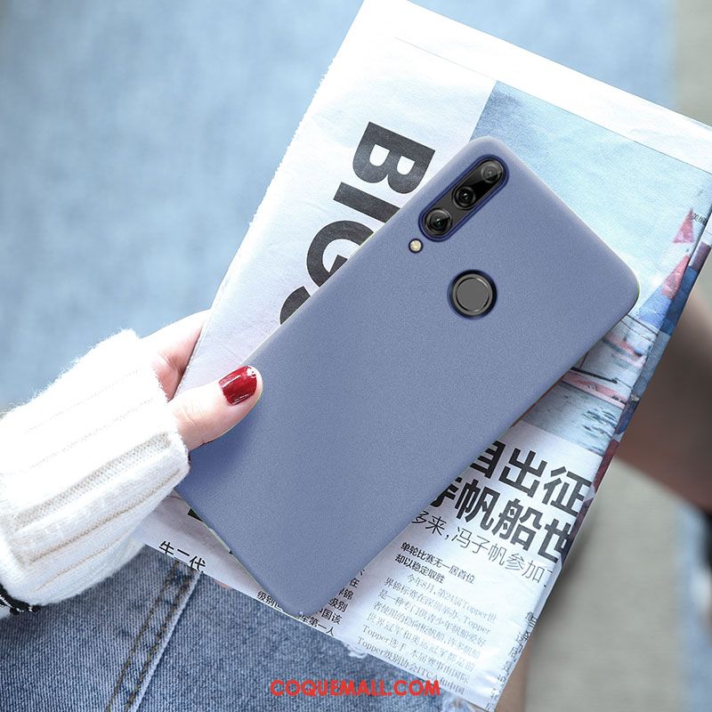 Étui Huawei P Smart+ 2019 Simple Téléphone Portable Couleur Unie, Coque Huawei P Smart+ 2019 Gris Difficile