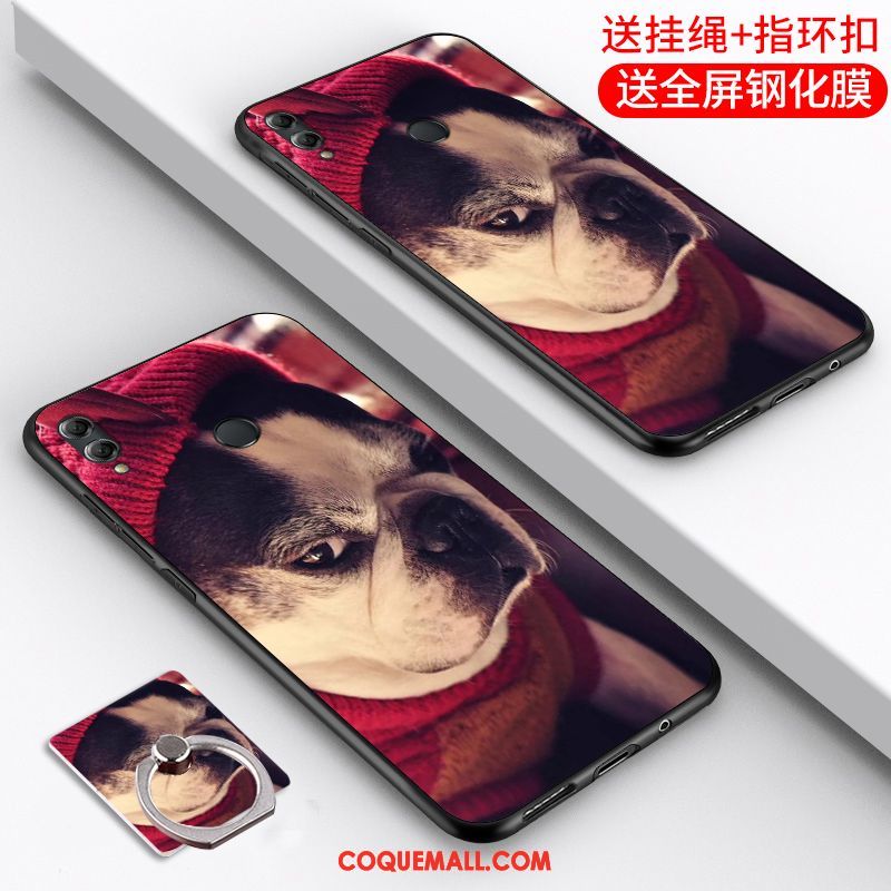 Étui Huawei P Smart 2019 Tout Compris Incassable Silicone, Coque Huawei P Smart 2019 Rouge Jeunesse