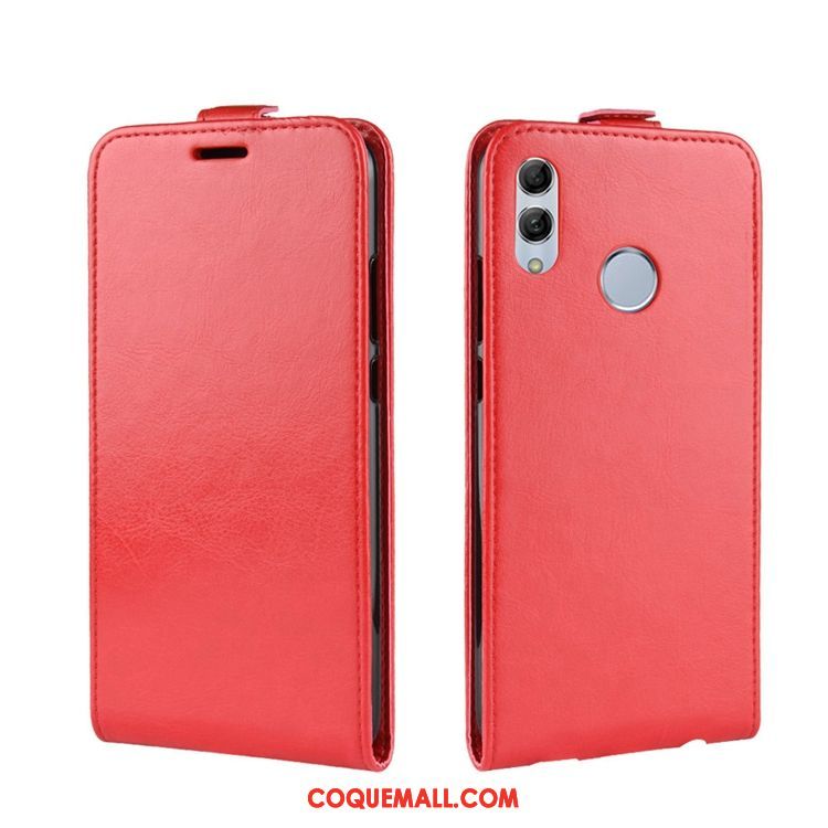 Étui Huawei P Smart 2019 Téléphone Portable Modèle Fleurie En Cuir, Coque Huawei P Smart 2019 Carte Blanc