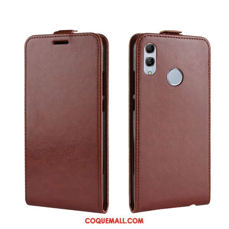 Étui Huawei P Smart 2019 Téléphone Portable Modèle Fleurie En Cuir, Coque Huawei P Smart 2019 Carte Blanc