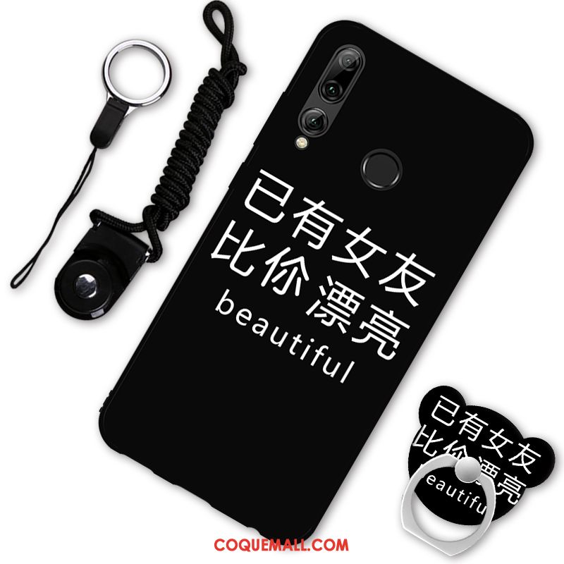 Étui Huawei P Smart+ 2019 Téléphone Portable Rouge Anneau, Coque Huawei P Smart+ 2019 Ornements Suspendus