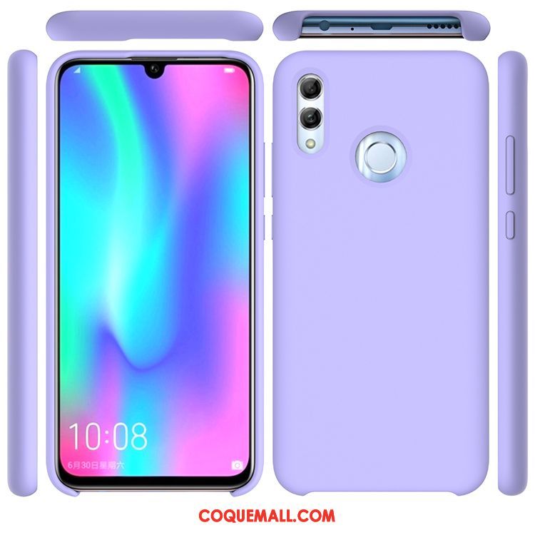 Étui Huawei P Smart 2019 Téléphone Portable Violet Silicone, Coque Huawei P Smart 2019 Jeunesse Couleur Unie