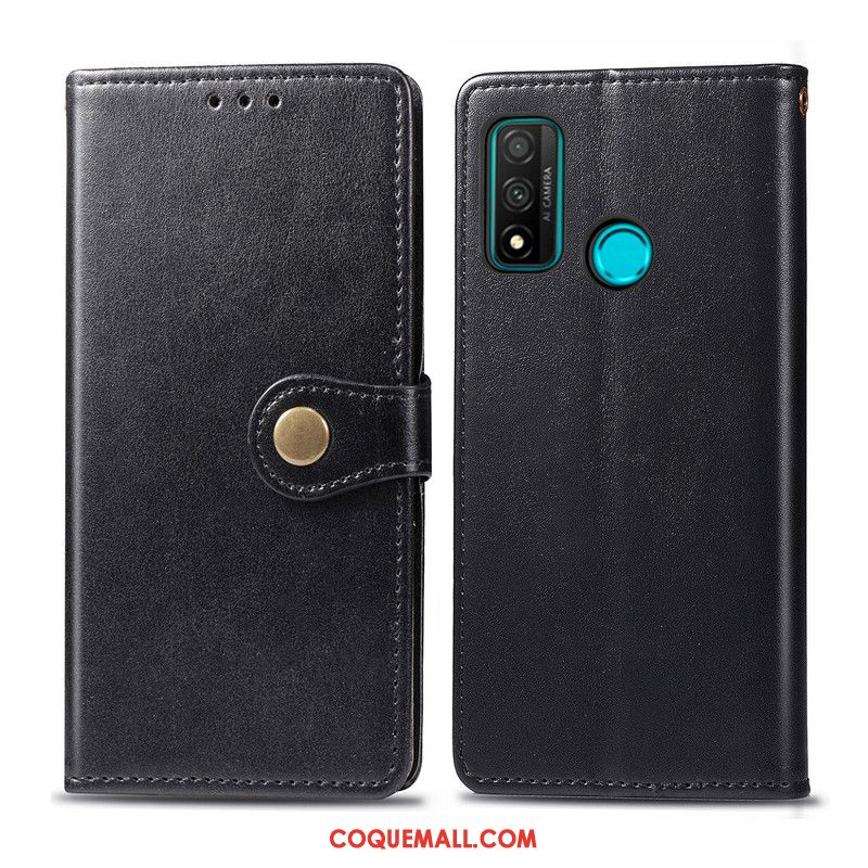 Étui Huawei P Smart 2020 Simple Business Similicuir, Coque Huawei P Smart 2020 Couleur Unie Protection