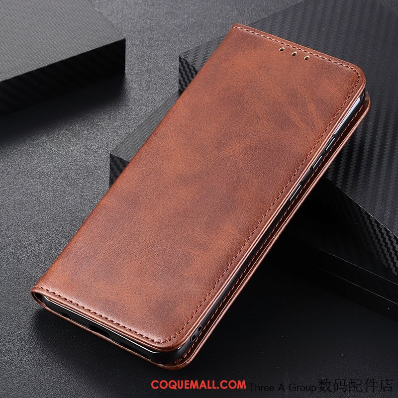 Étui Huawei P Smart 2020 Vintage Téléphone Portable Protection, Coque Huawei P Smart 2020 Carte Marron