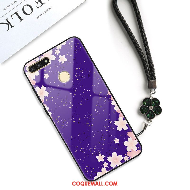 Étui Huawei P Smart Art Violet Fluide Doux, Coque Huawei P Smart Frais Personnalité