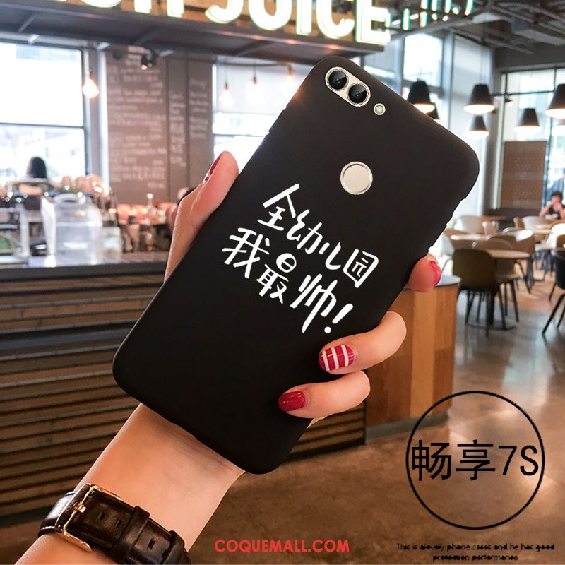 Étui Huawei P Smart Blanc Fluide Doux Simple, Coque Huawei P Smart Personnalité Amoureux