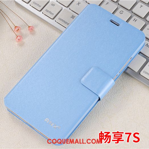 Étui Huawei P Smart Bleu Protection Téléphone Portable, Coque Huawei P Smart Étui En Cuir Clamshell