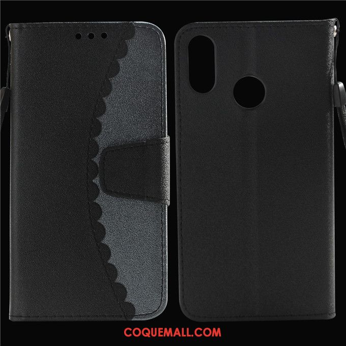 Étui Huawei P Smart+ Clamshell Tout Compris Protection, Coque Huawei P Smart+ Étui En Cuir Violet