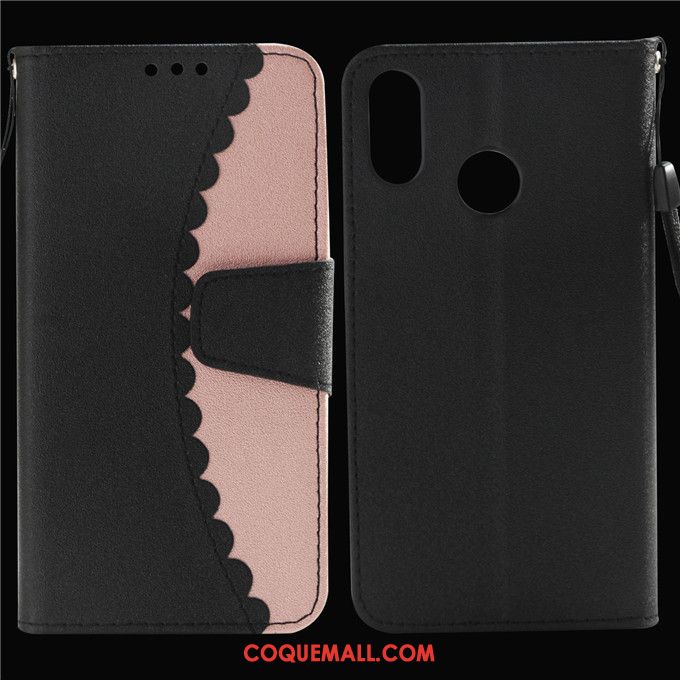 Étui Huawei P Smart+ Clamshell Tout Compris Protection, Coque Huawei P Smart+ Étui En Cuir Violet