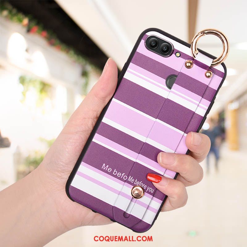 Étui Huawei P Smart Créatif Protection Téléphone Portable, Coque Huawei P Smart Fluide Doux Violet