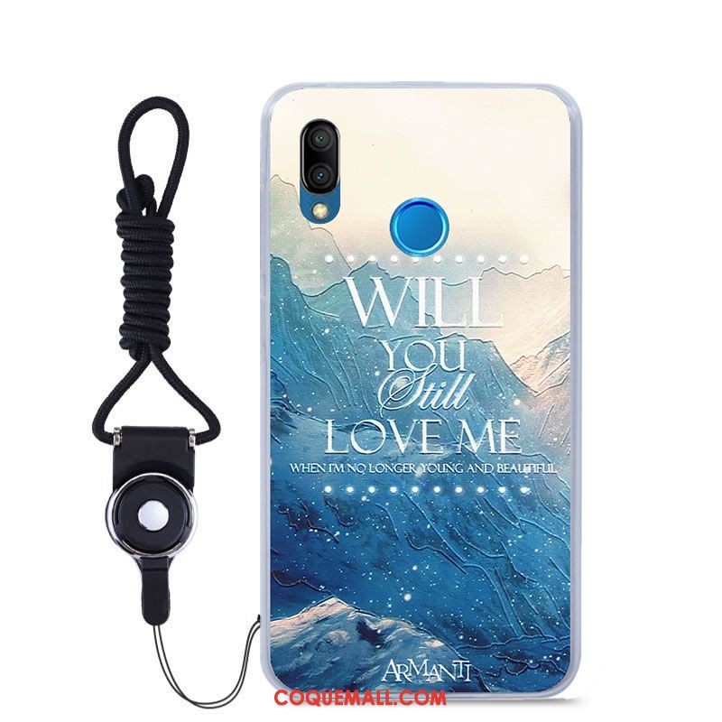 Étui Huawei P Smart+ Fluide Doux Couleur Peinture, Coque Huawei P Smart+ Jeunesse Tout Compris