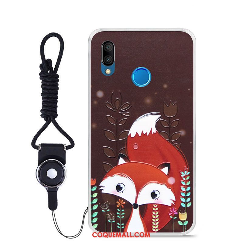 Étui Huawei P Smart+ Fluide Doux Couleur Peinture, Coque Huawei P Smart+ Jeunesse Tout Compris