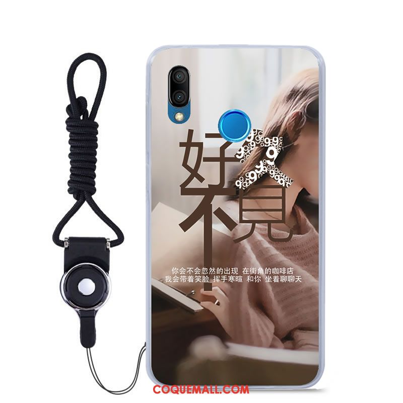 Étui Huawei P Smart+ Fluide Doux Couleur Peinture, Coque Huawei P Smart+ Jeunesse Tout Compris