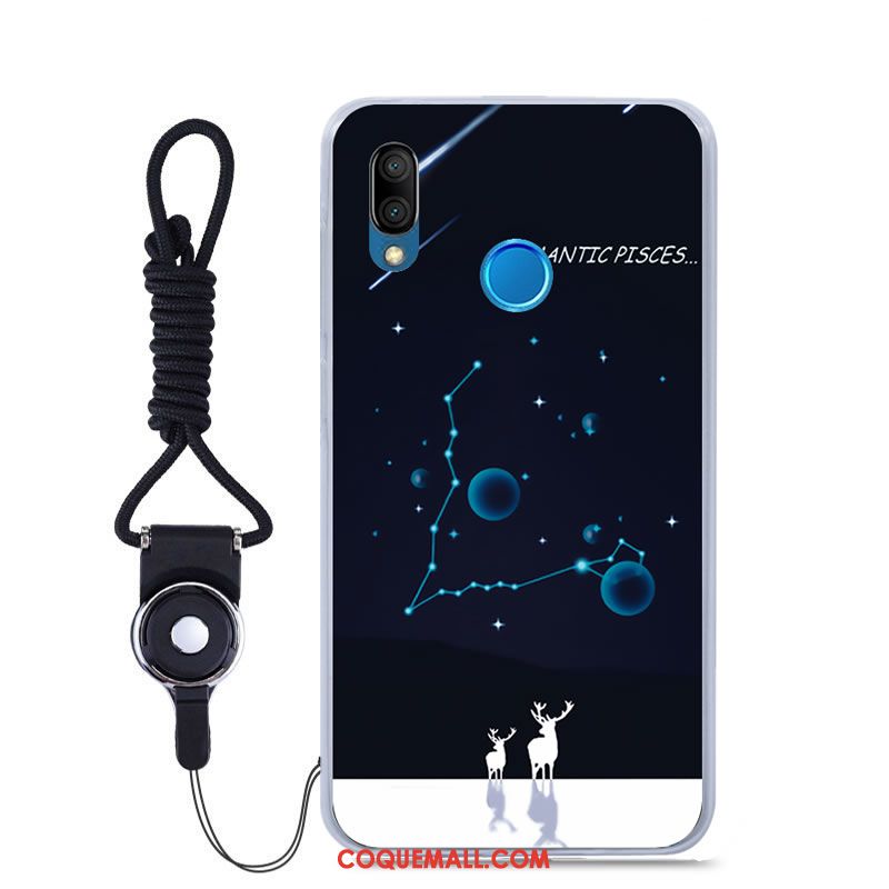 Étui Huawei P Smart+ Fluide Doux Couleur Peinture, Coque Huawei P Smart+ Jeunesse Tout Compris