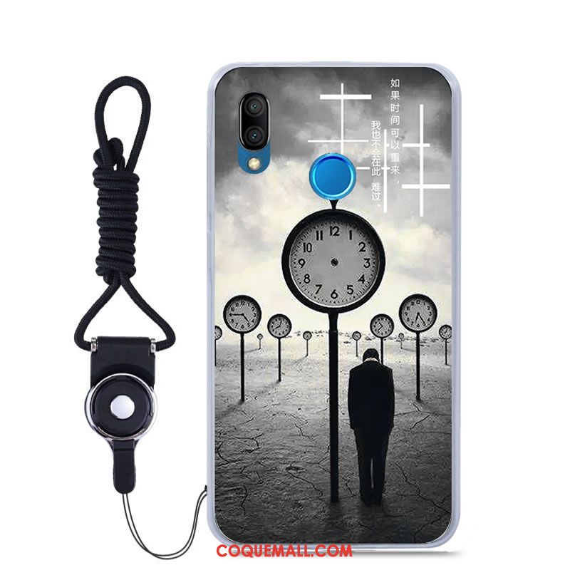 Étui Huawei P Smart+ Fluide Doux Couleur Peinture, Coque Huawei P Smart+ Jeunesse Tout Compris