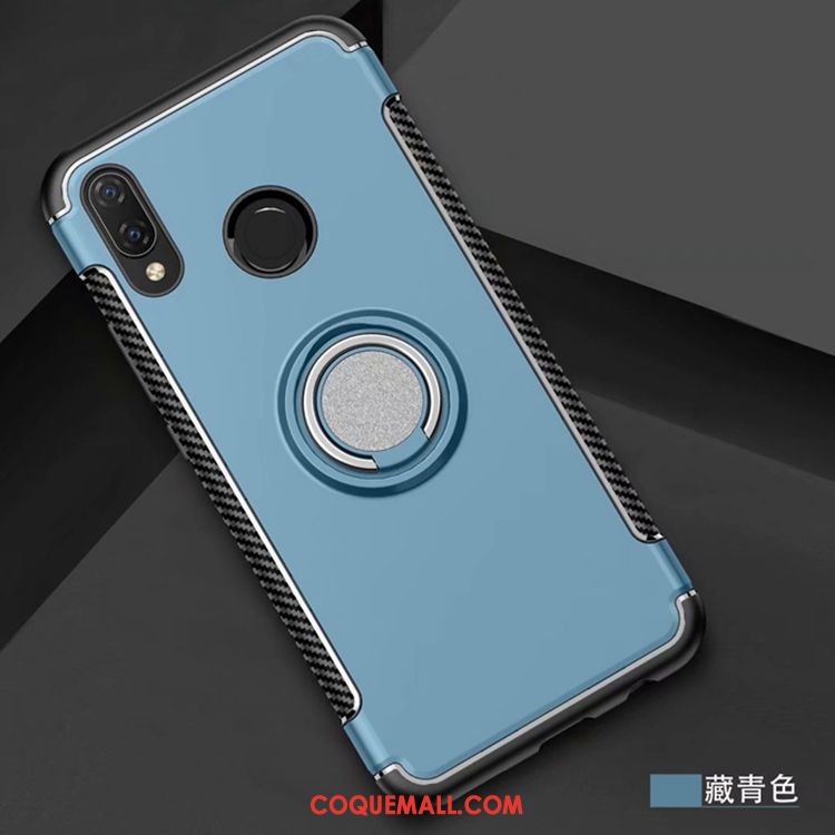 Étui Huawei P Smart+ Fluide Doux Protection Bleu, Coque Huawei P Smart+ Incassable Téléphone Portable