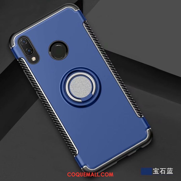 Étui Huawei P Smart+ Fluide Doux Protection Bleu, Coque Huawei P Smart+ Incassable Téléphone Portable