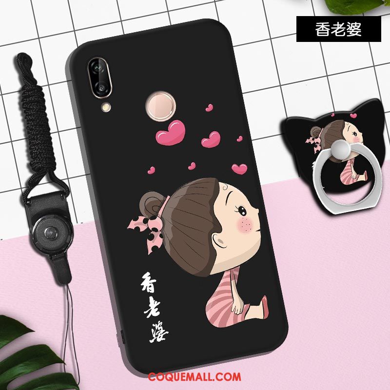 Étui Huawei P Smart+ Fluide Doux Protection Personnalité, Coque Huawei P Smart+ Dessin Animé Incassable