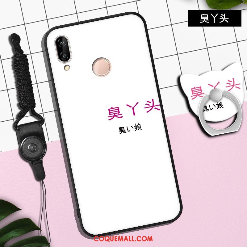 Étui Huawei P Smart+ Fluide Doux Protection Personnalité, Coque Huawei P Smart+ Dessin Animé Incassable