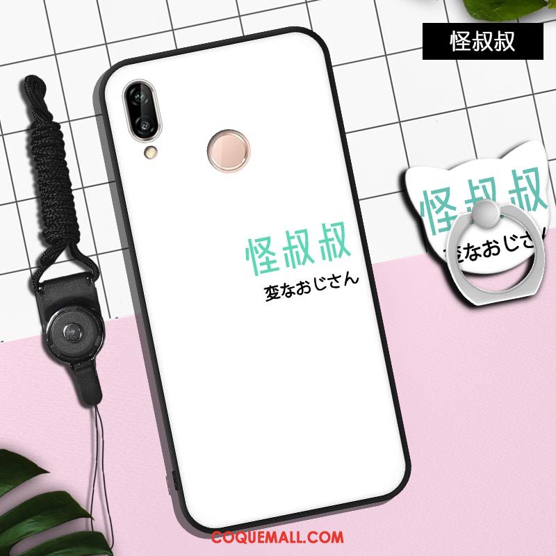 Étui Huawei P Smart+ Fluide Doux Protection Personnalité, Coque Huawei P Smart+ Dessin Animé Incassable