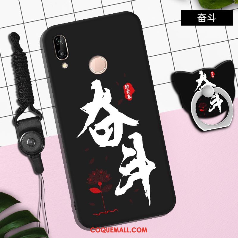 Étui Huawei P Smart+ Fluide Doux Protection Personnalité, Coque Huawei P Smart+ Dessin Animé Incassable