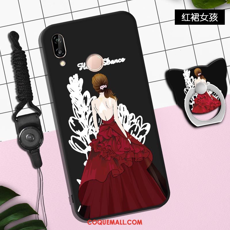 Étui Huawei P Smart+ Fluide Doux Protection Personnalité, Coque Huawei P Smart+ Dessin Animé Incassable