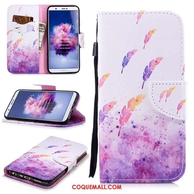 Étui Huawei P Smart+ Incassable Blanc Étui En Cuir, Coque Huawei P Smart+ Téléphone Portable