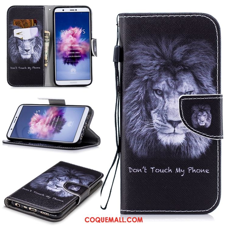 Étui Huawei P Smart+ Incassable Blanc Étui En Cuir, Coque Huawei P Smart+ Téléphone Portable