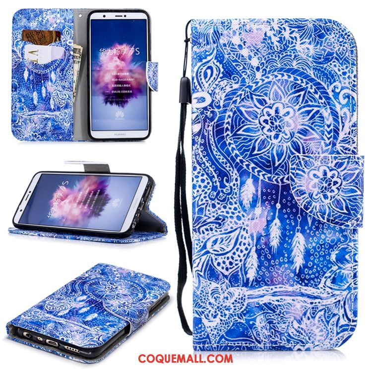 Étui Huawei P Smart+ Incassable Blanc Étui En Cuir, Coque Huawei P Smart+ Téléphone Portable