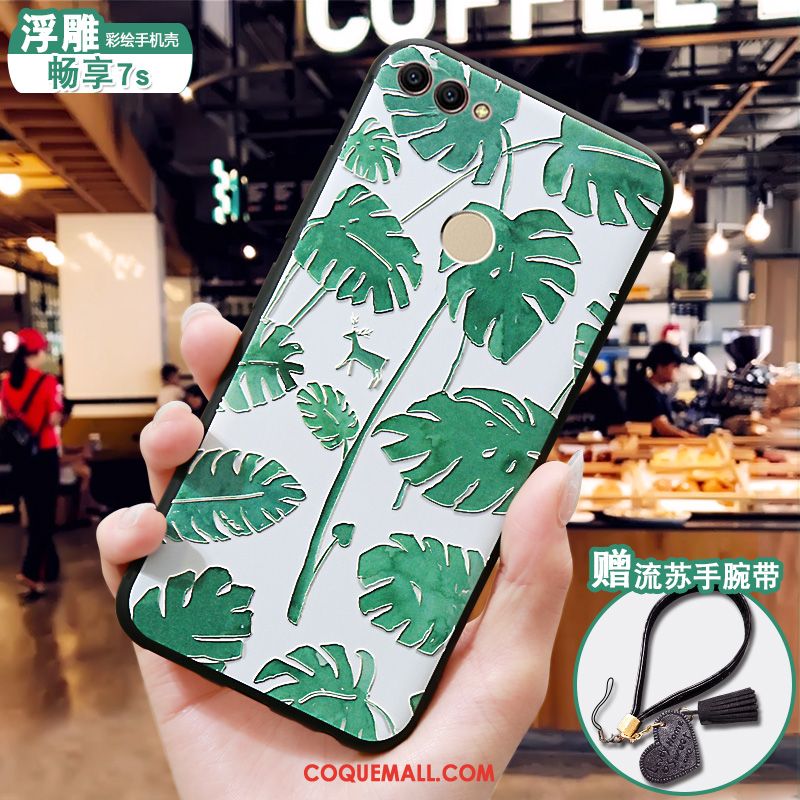 Étui Huawei P Smart Incassable Silicone Tout Compris, Coque Huawei P Smart Vert Protection