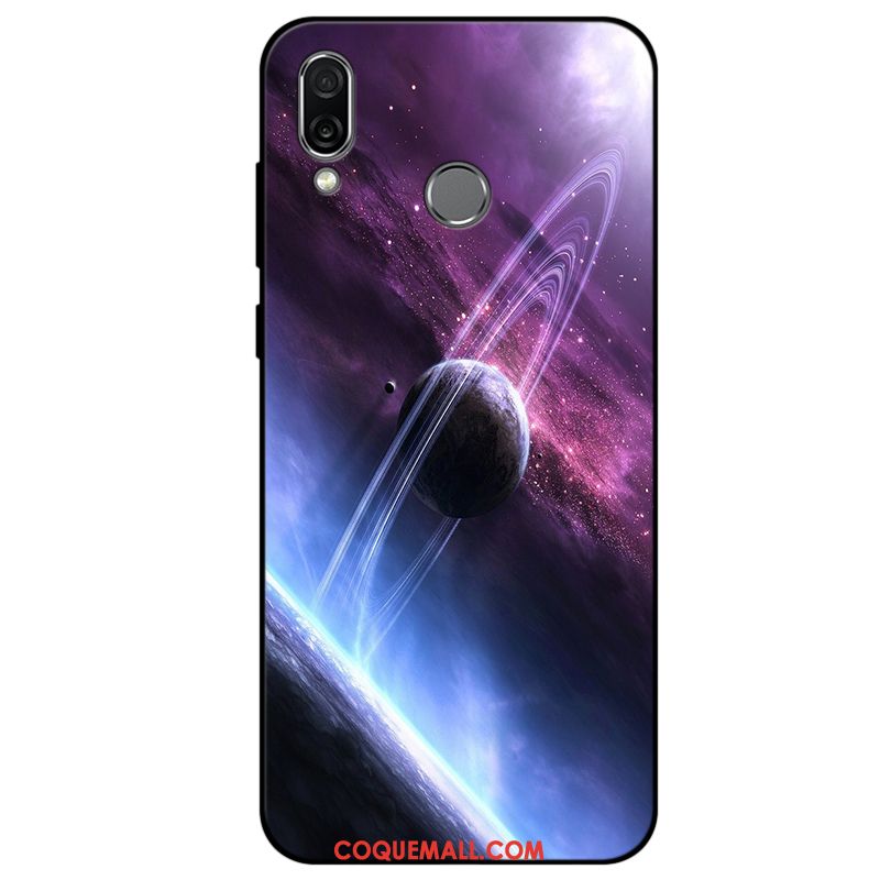 Étui Huawei P Smart+ Incassable Téléphone Portable Bleu Marin, Coque Huawei P Smart+ Fluide Doux Personnalité