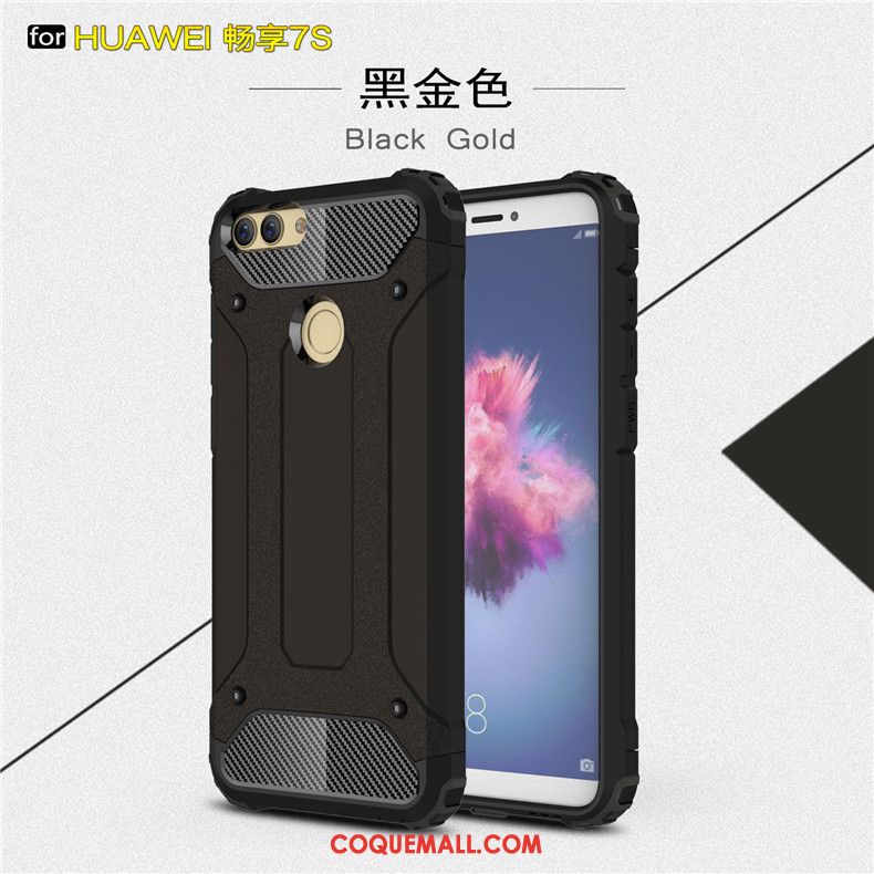 Étui Huawei P Smart Métal Protection Silicone, Coque Huawei P Smart Créatif Argent