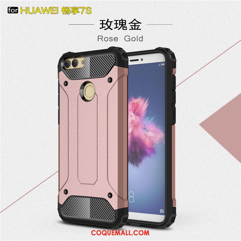 Étui Huawei P Smart Métal Protection Silicone, Coque Huawei P Smart Créatif Argent