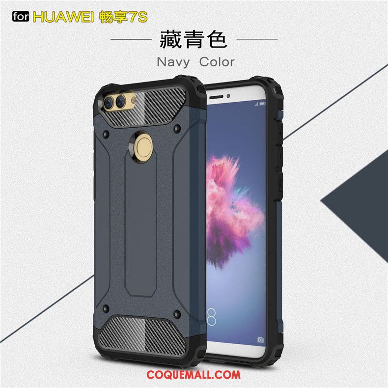 Étui Huawei P Smart Métal Protection Silicone, Coque Huawei P Smart Créatif Argent