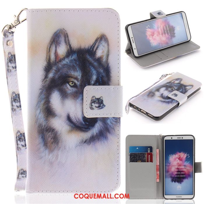 Étui Huawei P Smart+ Peinture Téléphone Portable Protection, Coque Huawei P Smart+ Ornements Suspendus Dessin Animé