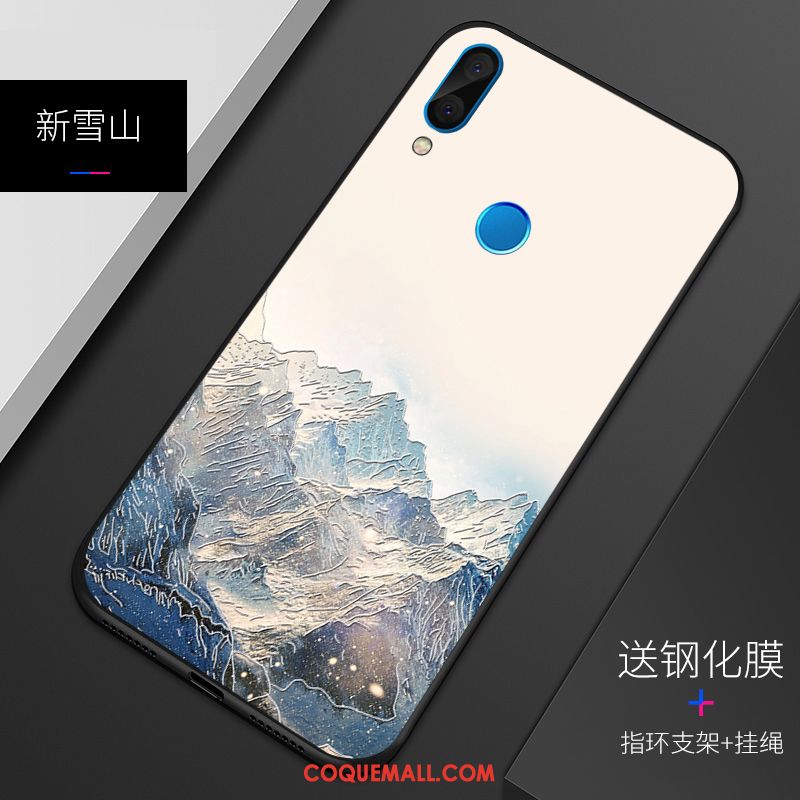 Étui Huawei P Smart+ Personnalité Rouge Gaufrage, Coque Huawei P Smart+ Tout Compris Téléphone Portable