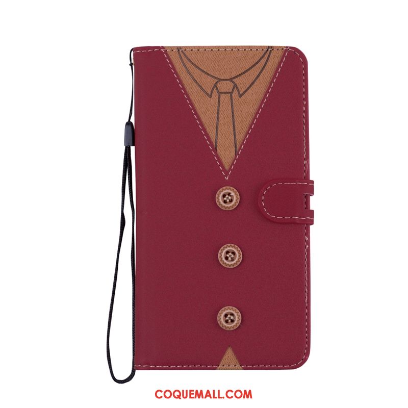 Étui Huawei P Smart Portefeuille Étui En Cuir Protection, Coque Huawei P Smart Violet Support