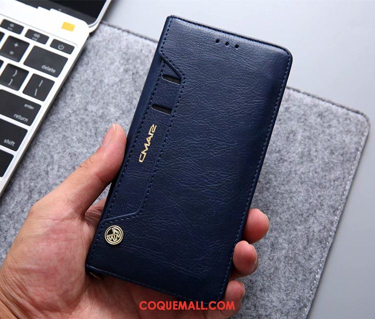 Étui Huawei P Smart+ Protection Sac Carte Étui En Cuir, Coque Huawei P Smart+ Tout Compris Téléphone Portable Braun