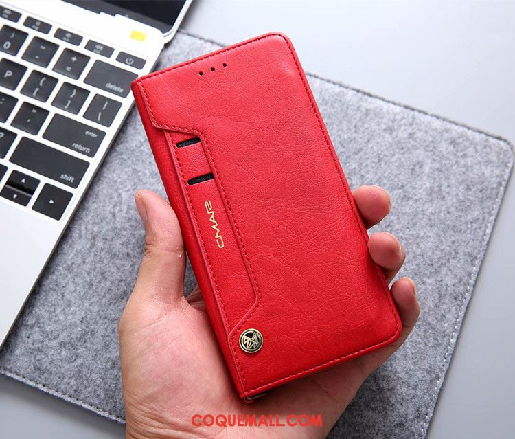 Étui Huawei P Smart+ Protection Sac Carte Étui En Cuir, Coque Huawei P Smart+ Tout Compris Téléphone Portable Braun