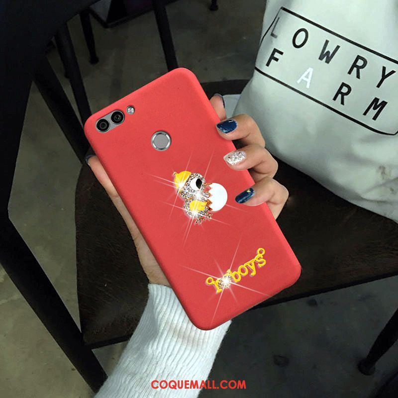 Étui Huawei P Smart Rose Incassable Silicone, Coque Huawei P Smart Fluide Doux Tout Compris