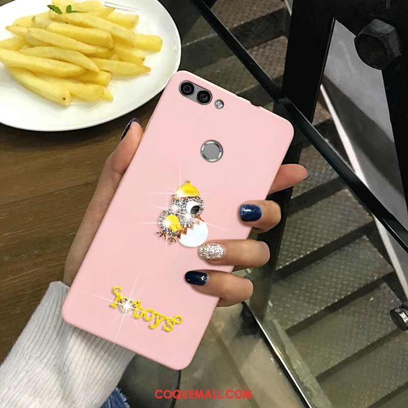 Étui Huawei P Smart Rose Incassable Silicone, Coque Huawei P Smart Fluide Doux Tout Compris