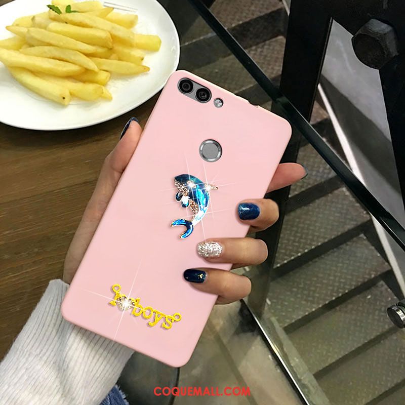 Étui Huawei P Smart Rose Incassable Silicone, Coque Huawei P Smart Fluide Doux Tout Compris