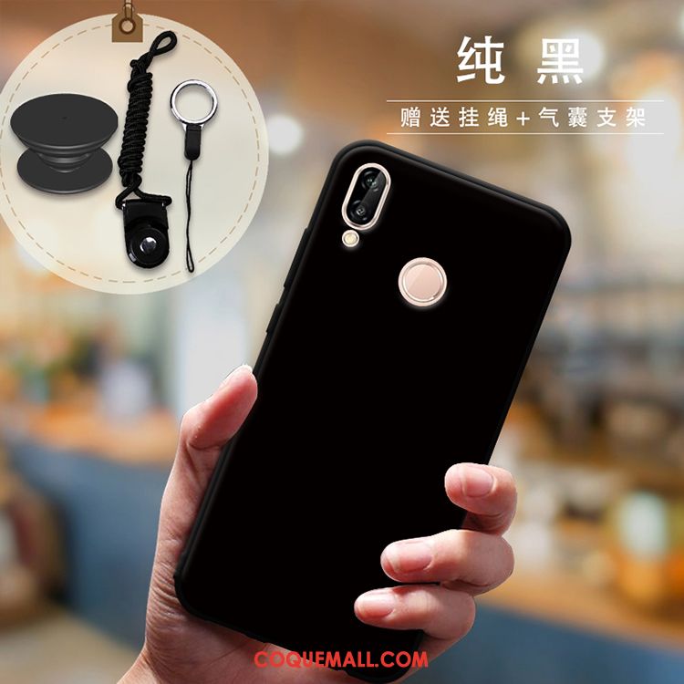 Étui Huawei P Smart+ Tout Compris Amoureux Téléphone Portable, Coque Huawei P Smart+ Protection Cou Suspendu