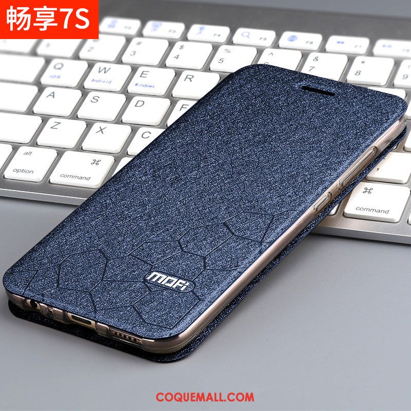 Étui Huawei P Smart Tout Compris Marque De Tendance Pu, Coque Huawei P Smart Téléphone Portable Délavé En Daim