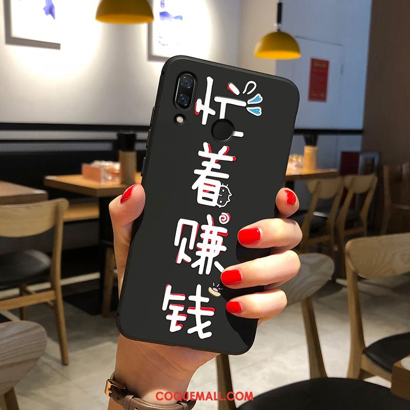 Étui Huawei P Smart+ Tout Compris Personnalité Rose, Coque Huawei P Smart+ Clair Amoureux