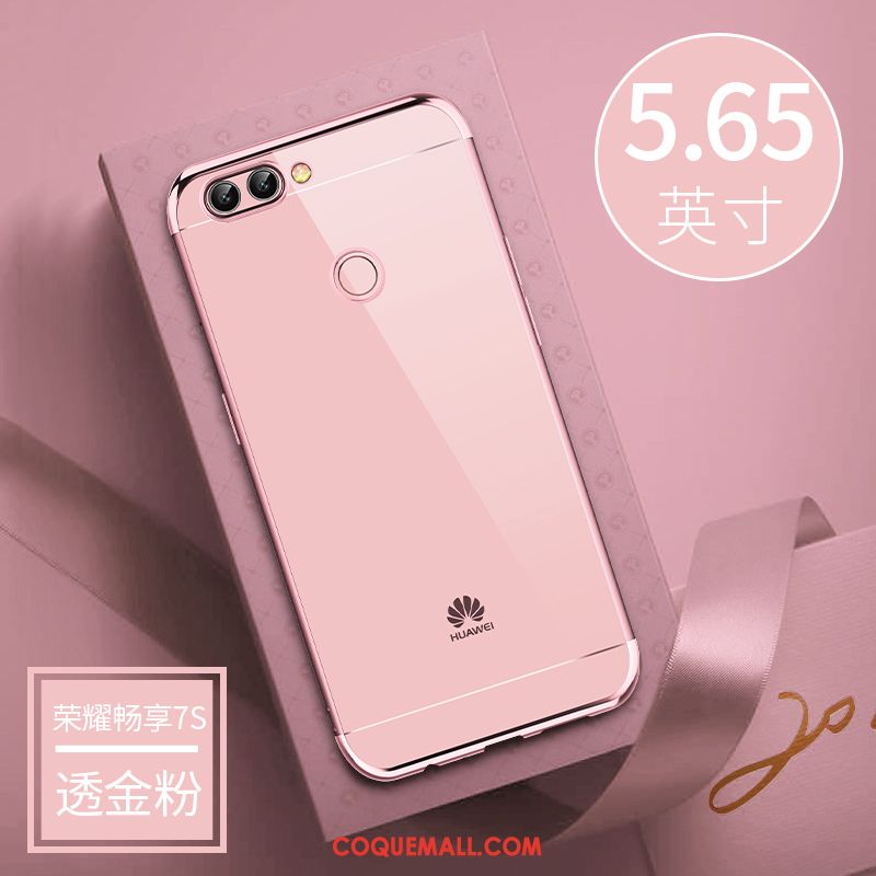 Étui Huawei P Smart Tout Compris Transparent Blanc, Coque Huawei P Smart Très Mince Fluide Doux