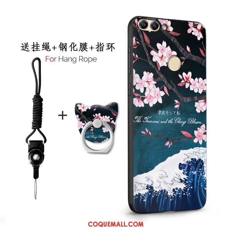 Étui Huawei P Smart Téléphone Portable Protection Rose, Coque Huawei P Smart Incassable Tendance